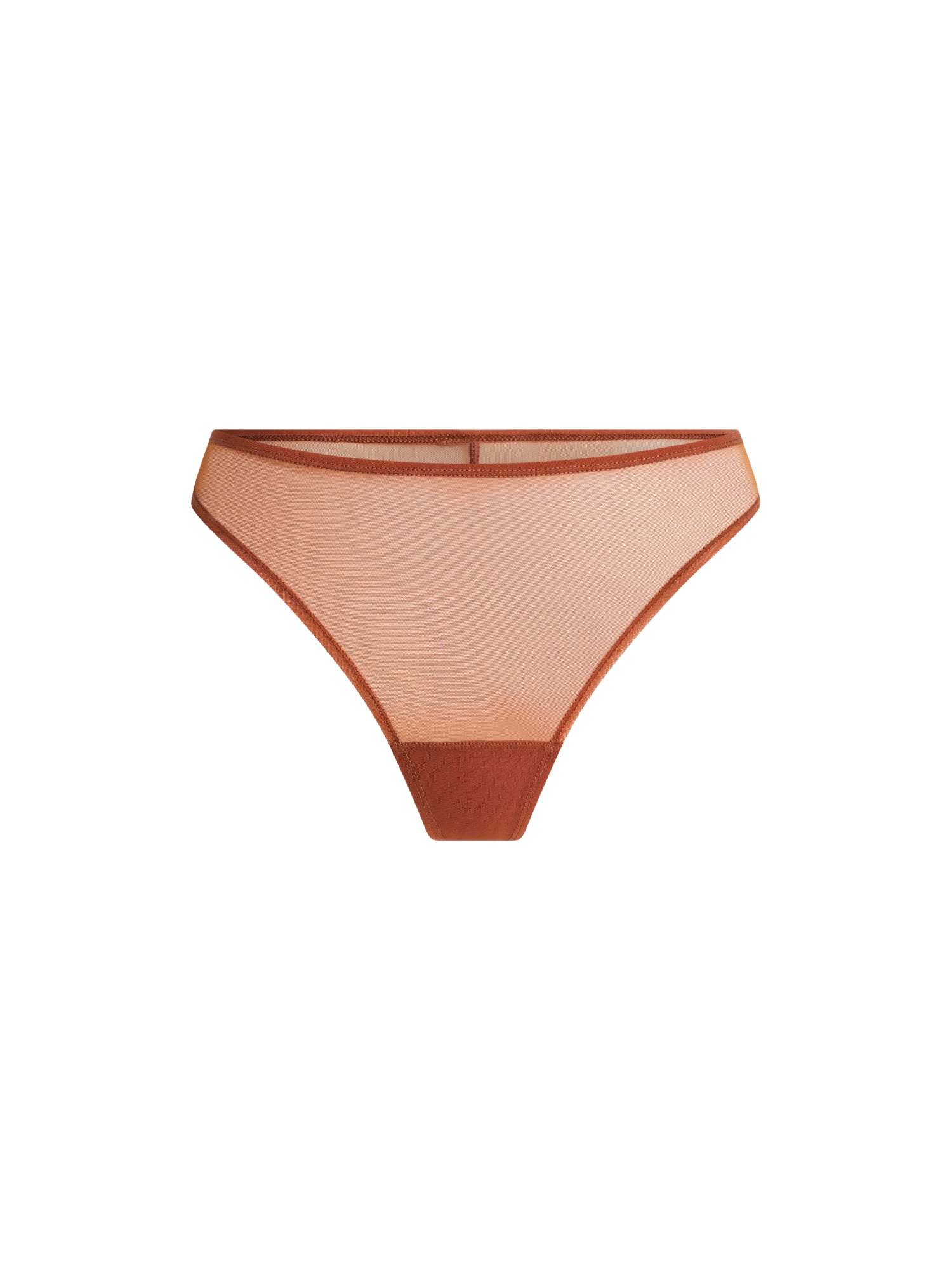 Barely There Thong Moisture Wicking Mocha Brown - Image 7