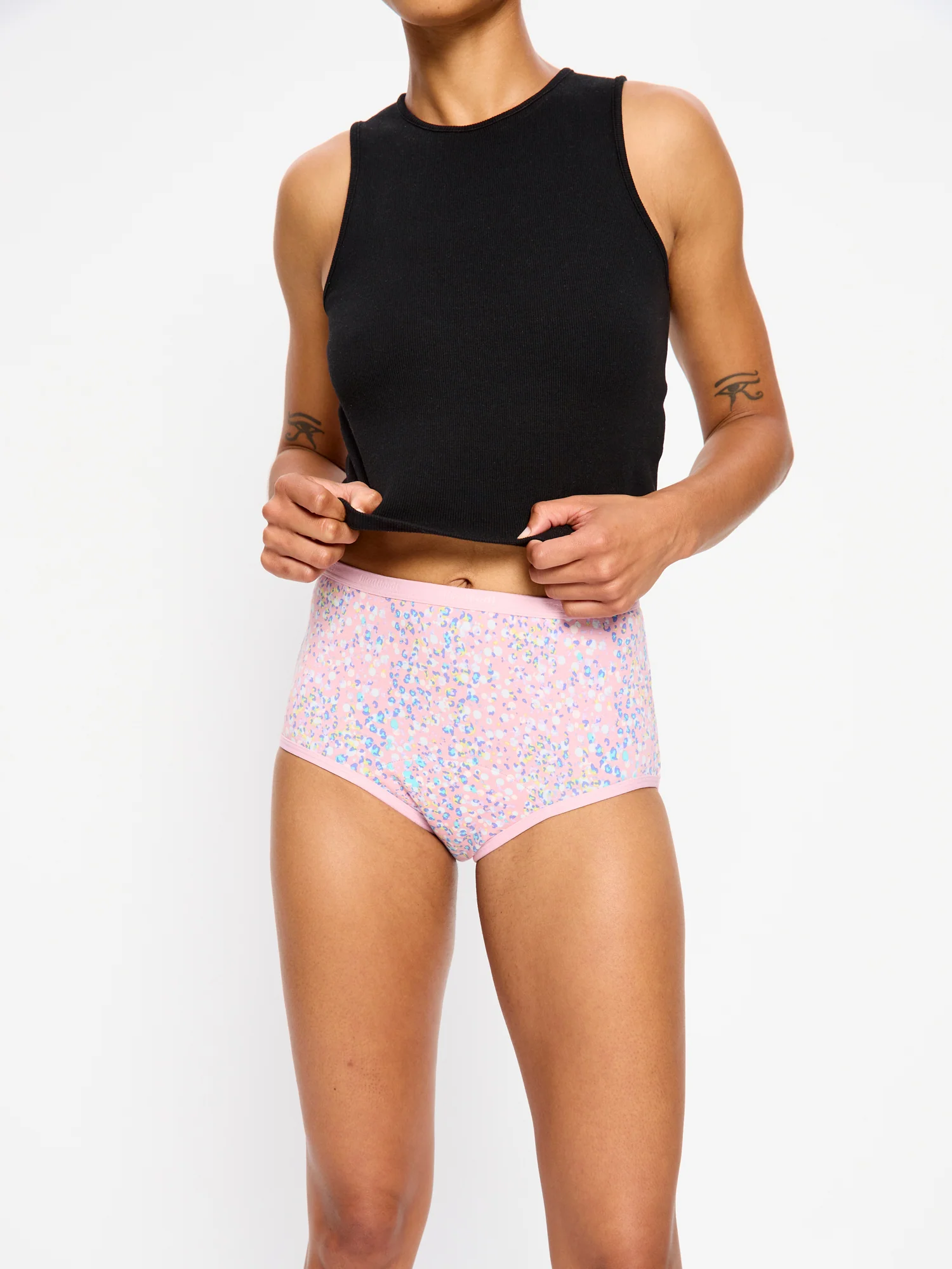 Classic Full Brief Moderate Flore Pink - Image 3
