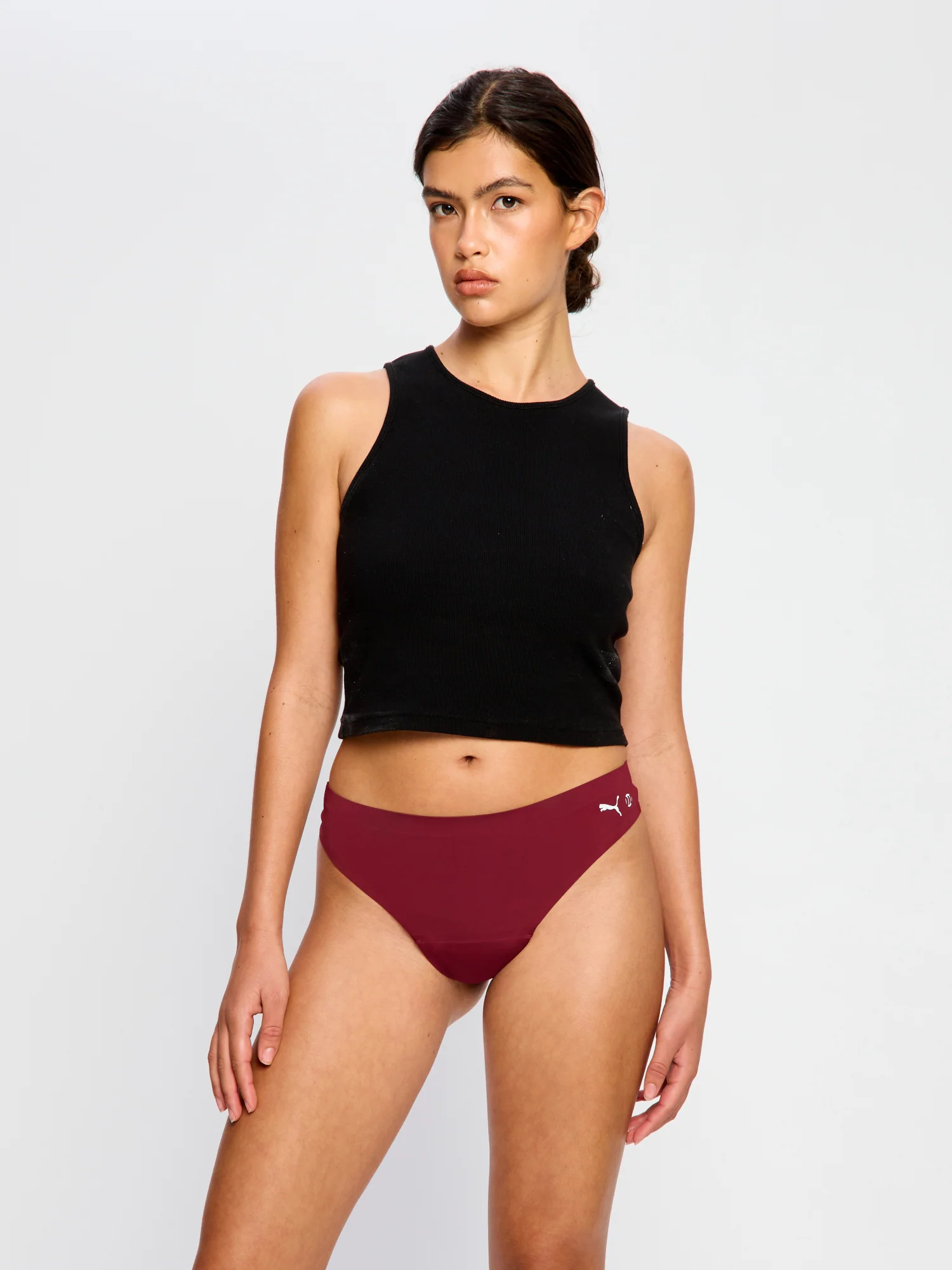 Puma X Modibodi Seamfree Active Thong Light Ruby Shimmer - Image 2