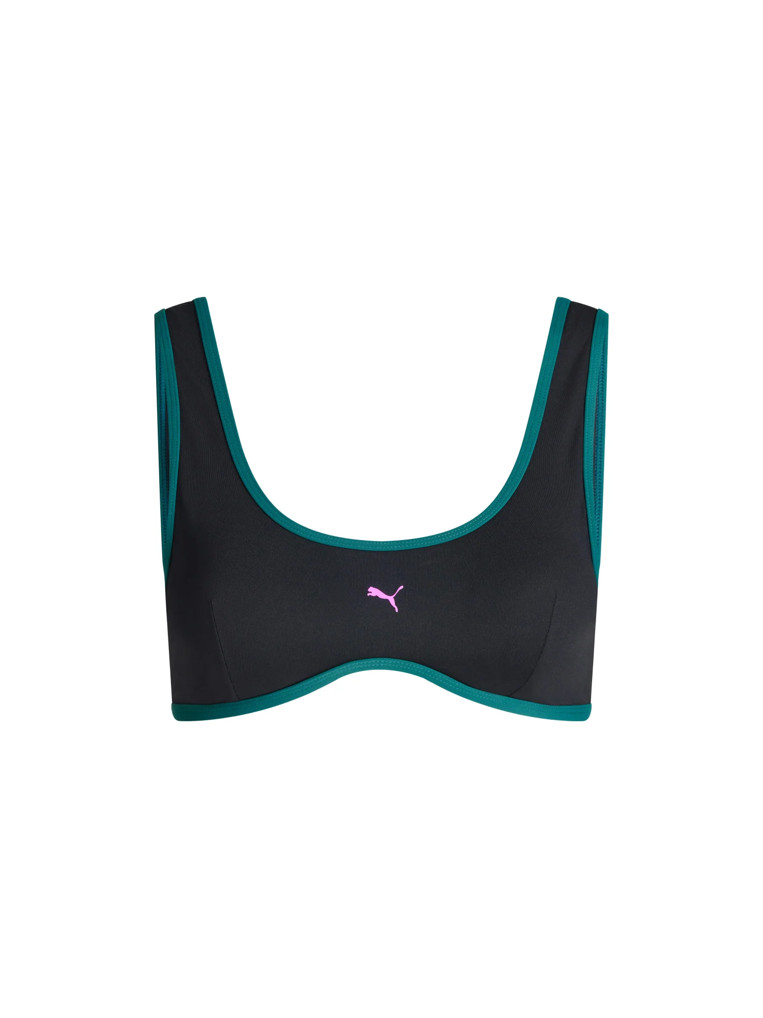 Puma X Modibodi Swimwear Scoop Bikini Top & Short Black Orchid - Image 9