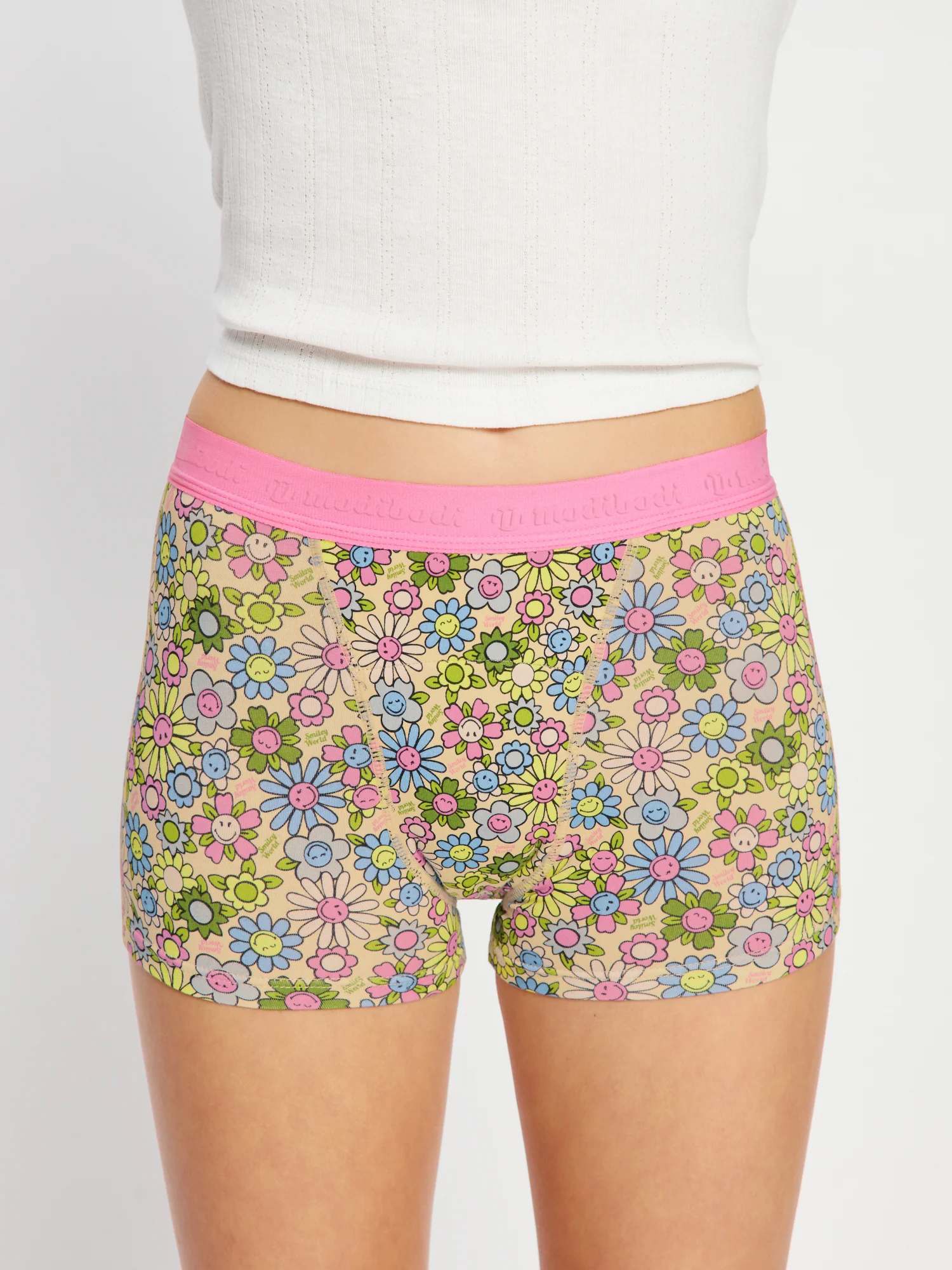 SmileyWorld® | Modibodi Teen Hipster Boyshort Super Bubbly Blossom Pink - Image 6