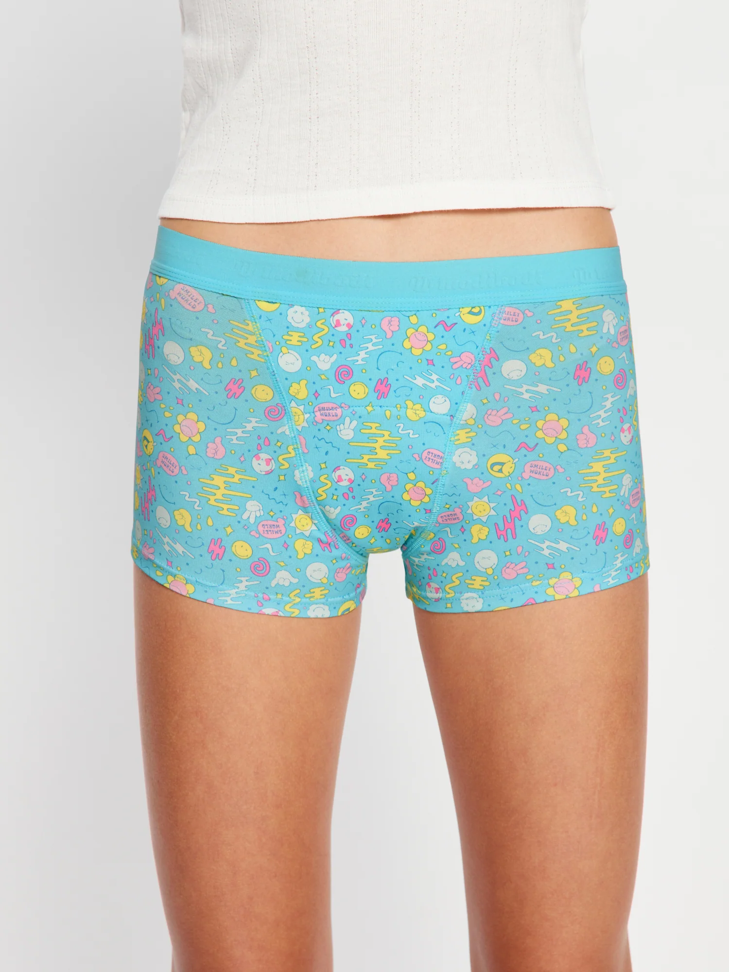 SmileyWorld® | Modibodi Teen Hipster Boyshort Super Wonderlust Blue - Image 5