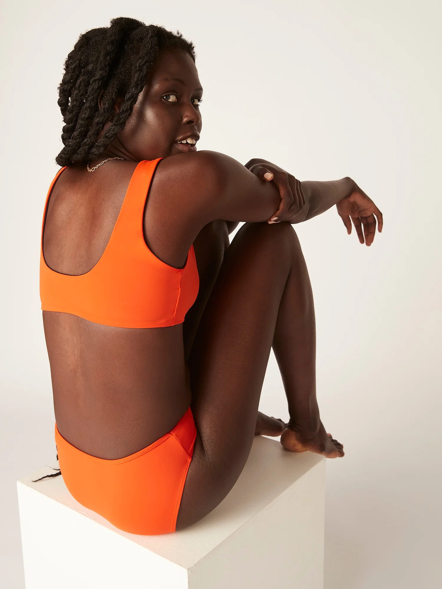 Swimwear Brazilian Brief Light Sunset Orange - Image 3