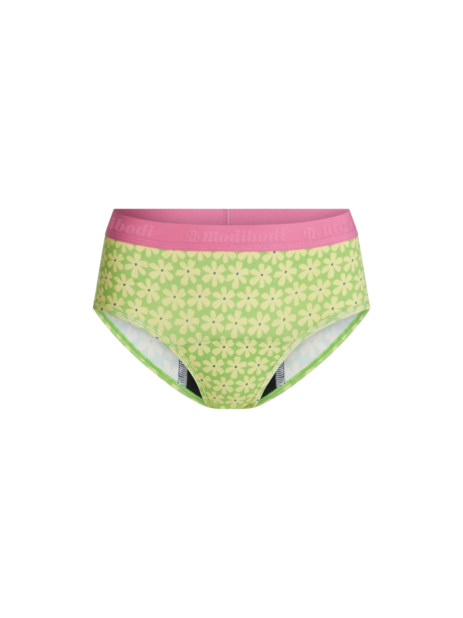 Teen Hipster Boyleg Moderate Floral Green - Image 7