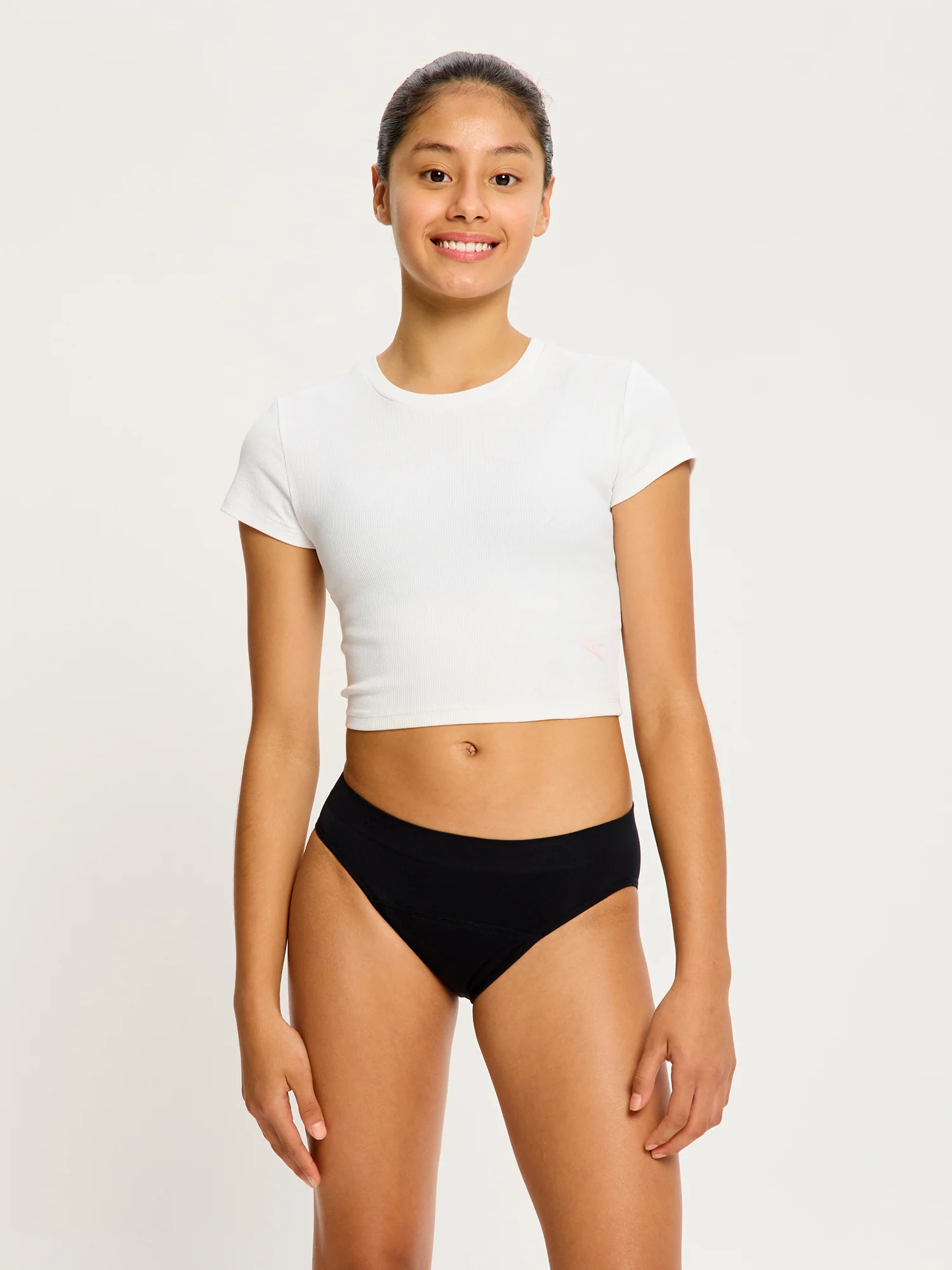 Teen Soft Stretch Seamless Hipster Bikini 2 Pack Moderate Black - Image 22