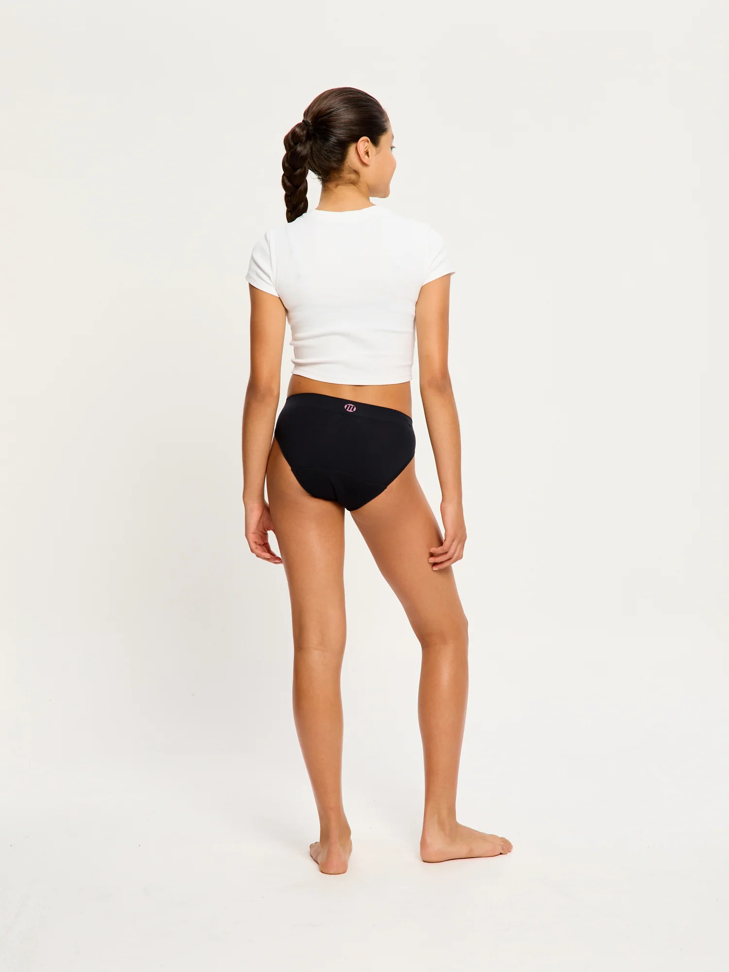 Teen Soft Stretch Seamless Hipster Bikini 2 Pack Moderate Black - Image 24