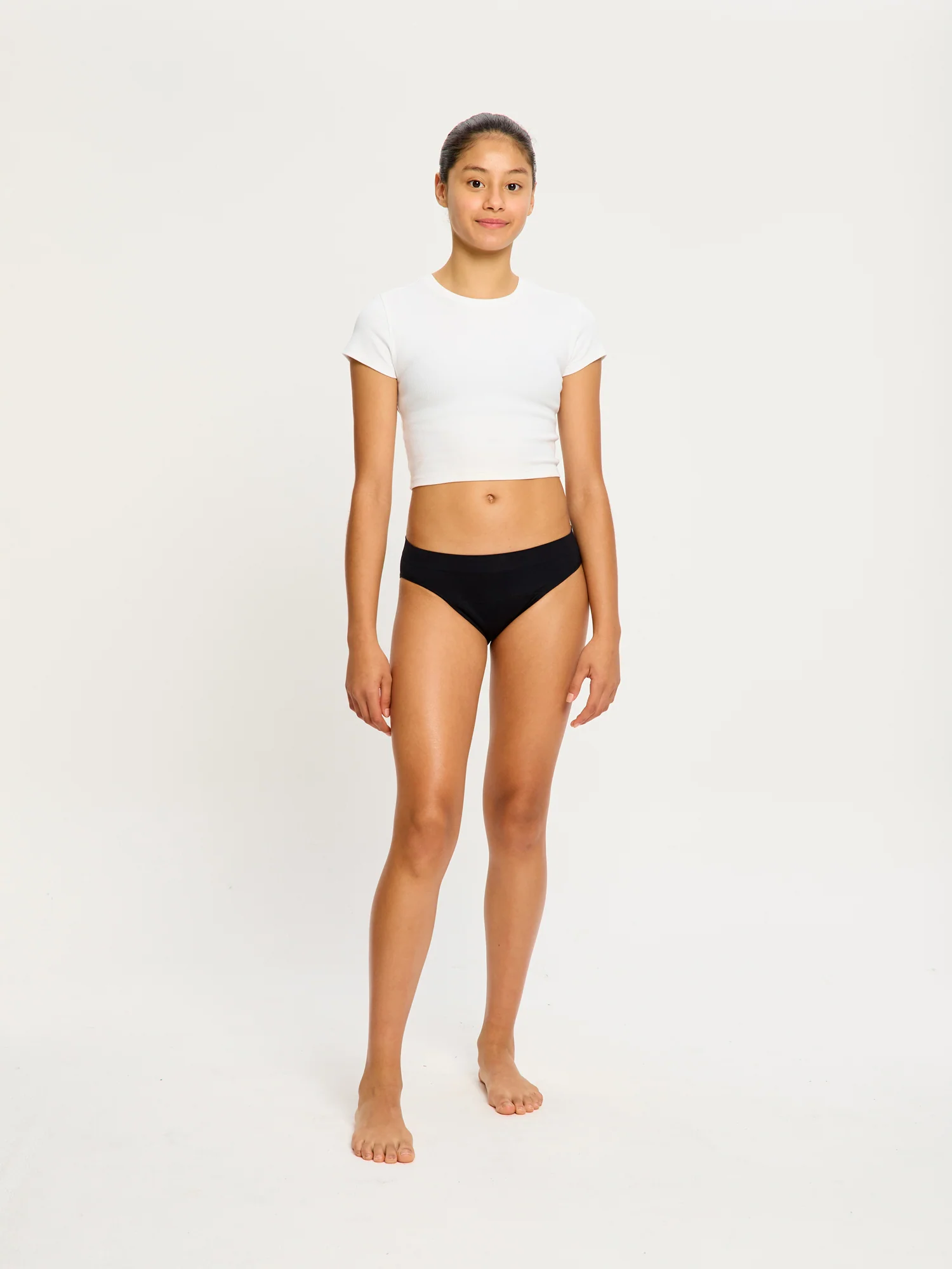 Teen Soft Stretch Seamless Hipster Bikini 2 Pack Moderate Black - Image 27